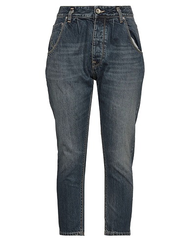 NOVEMB3R Denim trousers Blue 100% Cotton, Polyester
