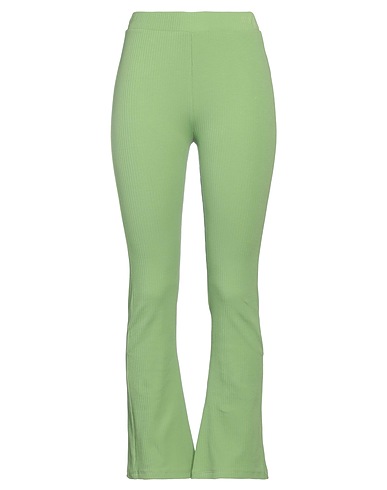 RITA ROW Casual trouser Light green 97% Cotton, 3% Elastane