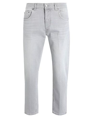 BE ABLE Denim trousers Light grey 98% Cotton, 2% Elastane