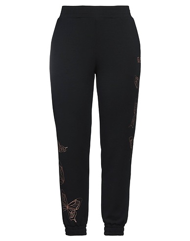 EA7 Casual pants Black 47% Polyester, 45% Modal, 8% Elastane