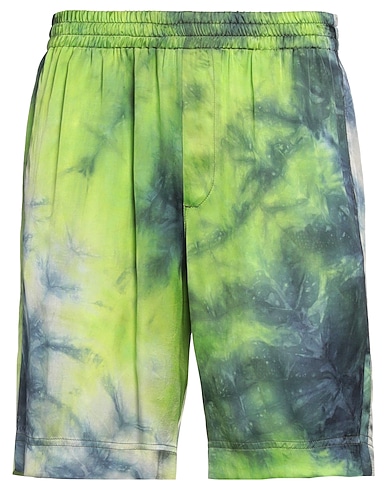 MSGM Shorts & Bermuda Green 100% Viscose