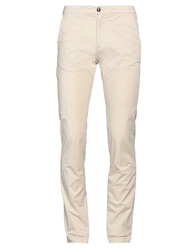 40WEFT Casual pants Beige 98% Cotton, 2% Elastane