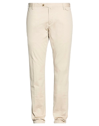 AT.P.CO Casual pants Ivory 98% Cotton, 2% Elastane