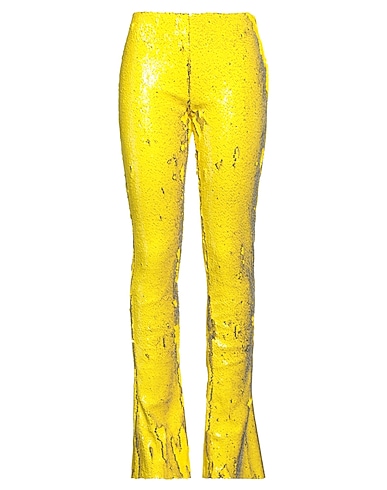 MARQUES' ALMEIDA Wide-leg pants GIALLO 96% Recycled polyester, 4% Elastane