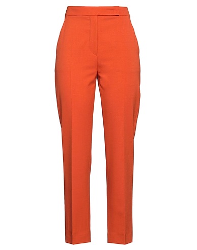 MAX MARA クラシックパンツ 赤茶色 バージンウール 78% / モヘヤ 20% / ポリウレタン 2%