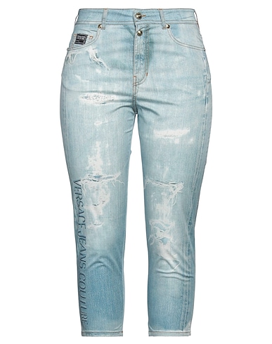 VERSACE JEANS COUTURE Casual trouser Blue 98% Cotton, 2% Elastane