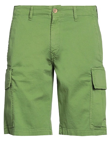 MAISON CLOCHARD Shorts et Bermudas Vert 98% Coton, 2% Élasthanne