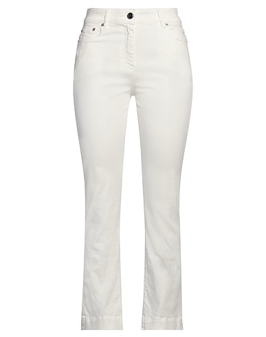 SEMICOUTURE Pantaloni jeans Avorio 92% Cotone, 6% Elastomultiestere, 2% Elastan
