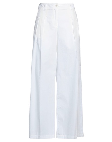 JUCCA Casual trouser White 100% Cotton