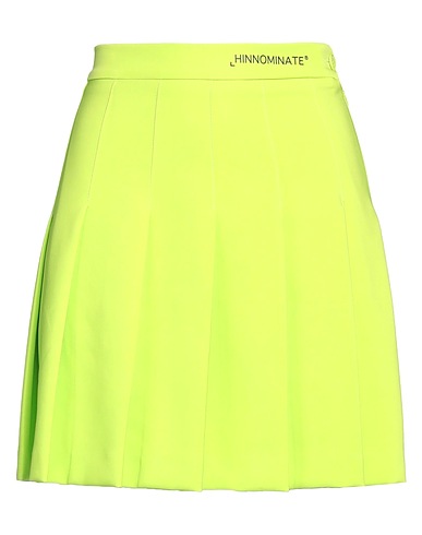 HINNOMINATE Mini skirt Lime green 89% Polyester, 11% Elastane