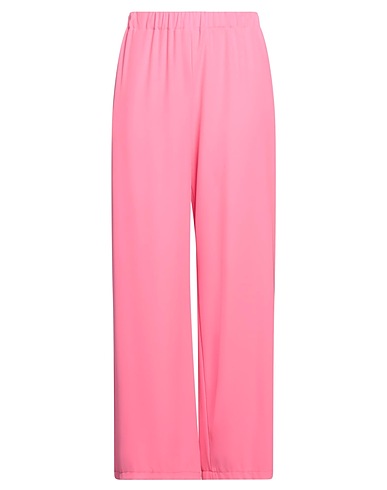 VICOLO Casual pants Pink 62% Acetate, 38% Viscose