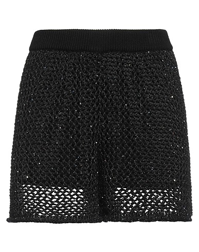 MARIUCCIA Shorts & Bermuda Nero 50% Cotone, 50% Acrilico