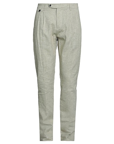 HARMONT & BLAINE Casual trouser Sage green 55% Cotton, 44% Linen, 1% Elastane