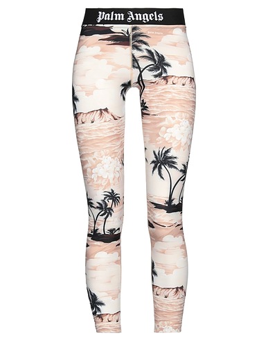 PALM ANGELS Leggings Beige 78% Polyester, 22% Elastane, Polyamide