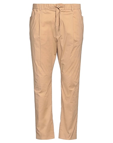 GREY DANIELE ALESSANDRINI Casual trouser Sand 95% Cotton, 5% Elastane