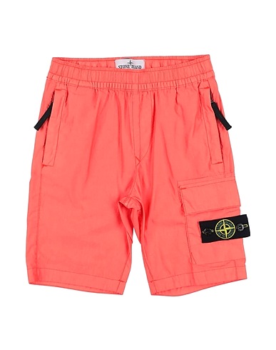 STONE ISLAND JUNIOR Shorts & Bermuda Salmon pink 74% Cotton, 26% Polyester