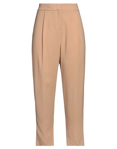 PESERICO Casual pants Beige 97% Viscose, 3% Elastane