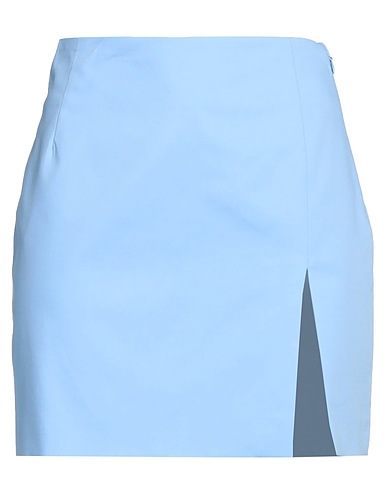 THE ANDAMANE Mini skirt Light blue 61% Cotton, 36% Polyamide, 3% Elastane