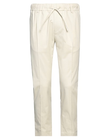 GREY DANIELE ALESSANDRINI Casual trouser Beige 98% Cotton, 2% Elastane