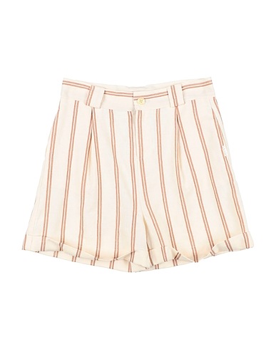 LIU •JO Shorts & Bermuda Ivory 56% Cotton, 26% Linen, 18% Viscose