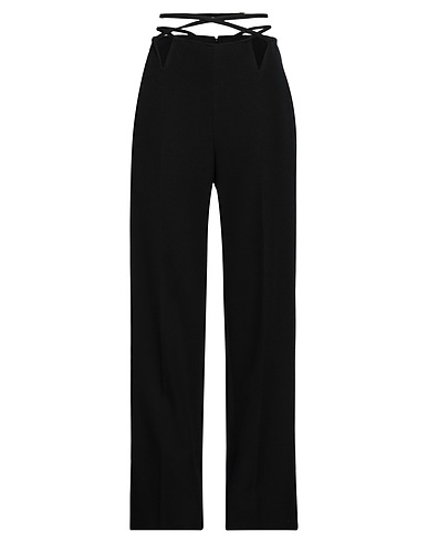 DION LEE Casual trouser Black 55% Polyester, 45% Wool