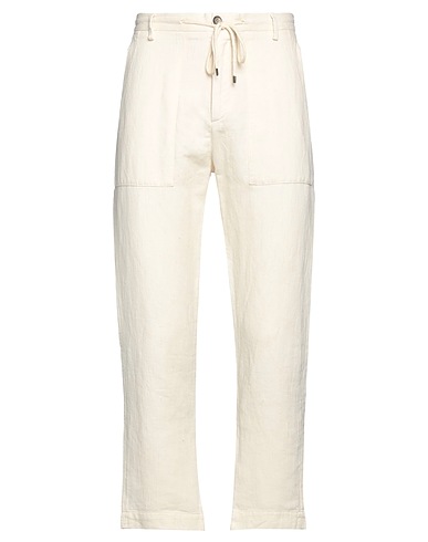 TELACRUDA Pantalone Avorio 58% Cotone, 42% Lino