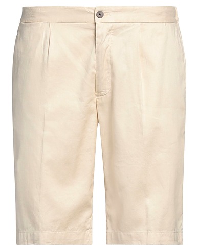 DEVORE INCIPIT Shorts & Bermuda Ivory 49% Linen, 48% Cotton, 3% Elastane