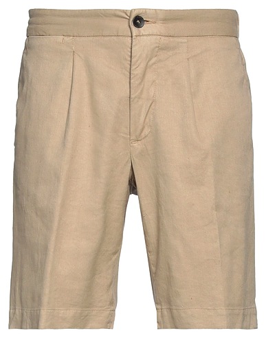 DEVORE INCIPIT Shorts & Bermuda Beige 49% Lino, 48% Cotone, 3% Elastan