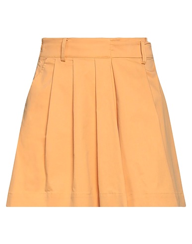 FRONT ROW SHOP Mini skirt Apricot 38% Tencel™, 38% Cotton, 21% Wool, 3% Elastane