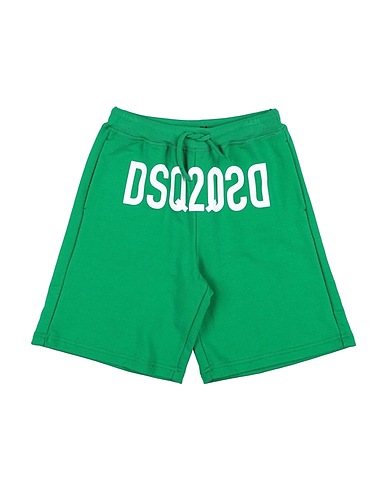 DSQUARED2 Shorts & Bermuda Verde 100% Cotone, Elastan