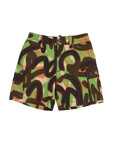 DSQUARED2 Shorts & Bermudas Militärgrün 98% Baumwolle, 2% Elastan