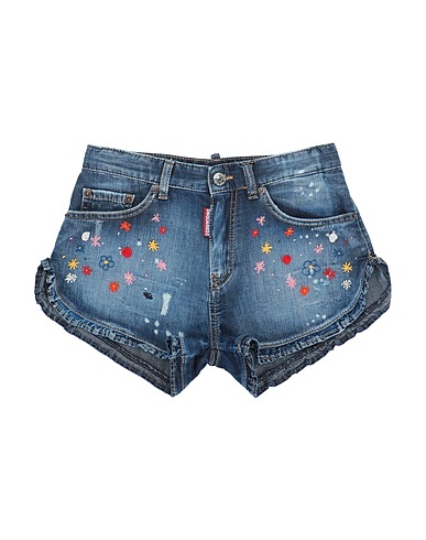 DSQUARED2 Denim shorts Blue 98% Cotton, 2% Elastane