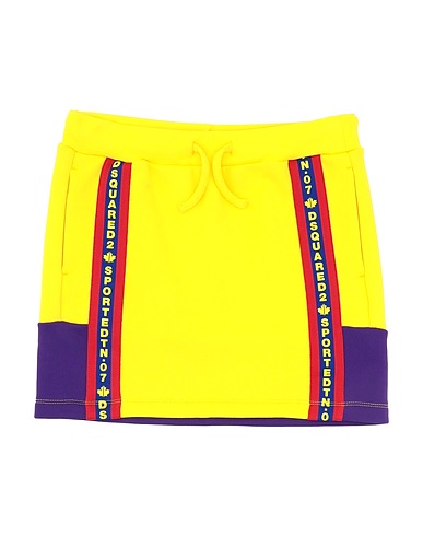 DSQUARED2 Skirt Yellow 55% Nylon, 45% Cotton