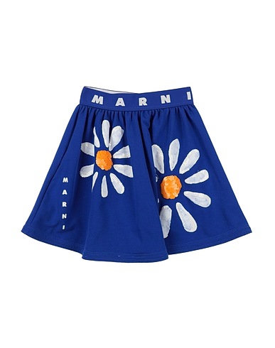 MARNI Skirt Blue 100% Cotton, Polyester