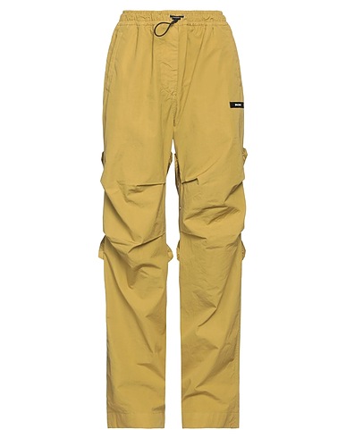 PALM ANGELS Casual trouser Mustard 100% Cotton, Polyester