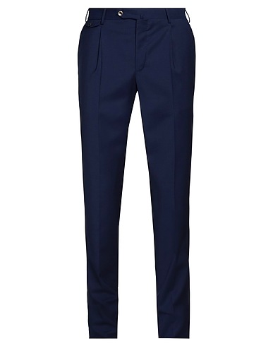 PT Torino Casual trouser Navy blue 98% Virgin Wool, 2% Elastane