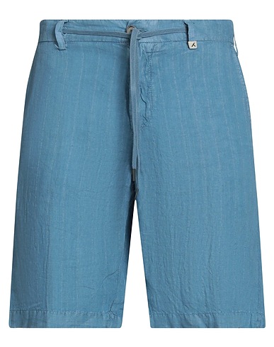 MYTHS Shorts & Bermuda Azure 94% Linen, 4% Cotton, 2% Polyamide
