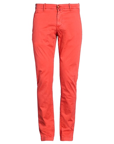 JACOB COHЁN Casual trouser Brick red 55% Cotton, 42% Lyocell, 3% Elastane