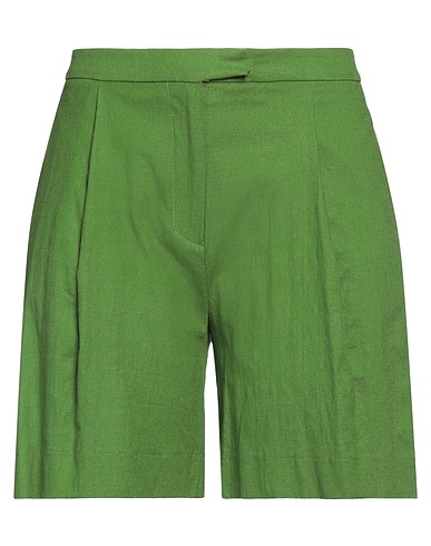 KAOS Shorts & Bermuda Verde 73% Viscosa, 22% Lino, 3% Cotone, 2% Elastan