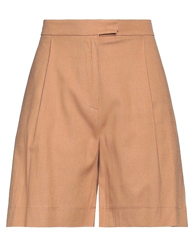KAOS Shorts & Bermuda Cammello 73% Viscosa, 22% Lino, 3% Cotone, 2% Elastan