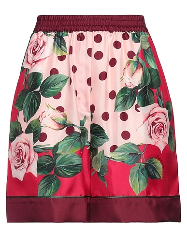 DOLCE&GABBANA Shorts & Bermuda Plum 100% Silk