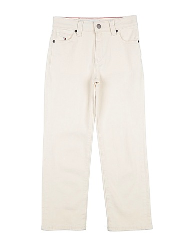TOMMY HILFIGER Casual trouser Cream 99% Cotton, 1% Elastane