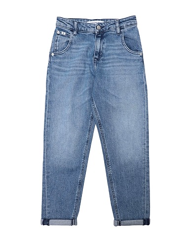 CALVIN KLEIN JEANS Denim trousers Blue 99% Cotton, 1% Elastane