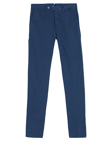 PT Torino Casual trouser Navy blue 97% Cotton, 3% Elastane