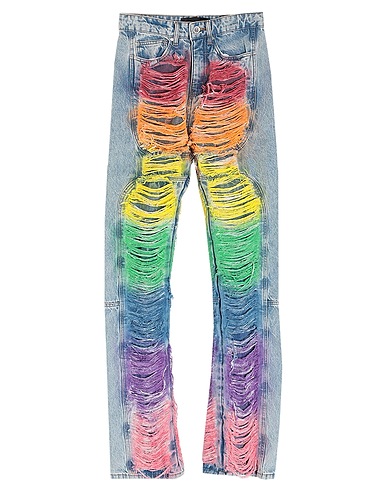 WHO DECIDES WAR Pantalones vaqueros Azul marino 100% Algodón