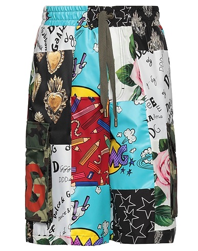 DOLCE&GABBANA Shorts & Bermuda White 95% Polyester, 5% Cotton