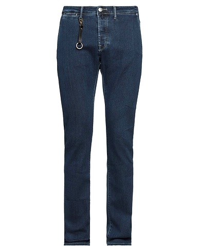 INCOTEX Jambe droite Bleu 89% Coton, 8% Polyester, 3% Élasthanne