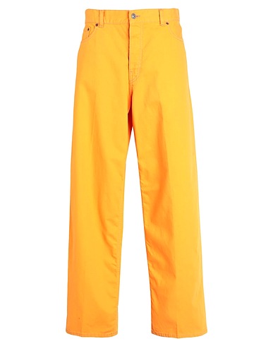 HAIKURE Denim pants Orange 85% Cotton, 15% Linen