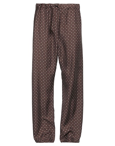 MAISON MARGIELA Casual pants Dark brown 100% Silk