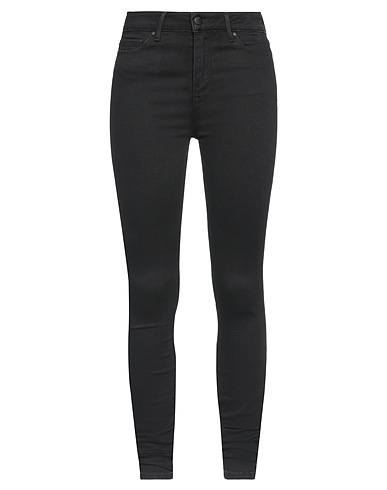 TOMMY HILFIGER Denim trousers Black 90% Cotton, 8% Elastomultiester, 2% Elastane